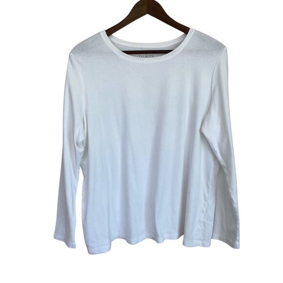 2 Talbots Pima Cotton Long Sleeve Tees T-Shirt - 2x - Picture 6 of 8